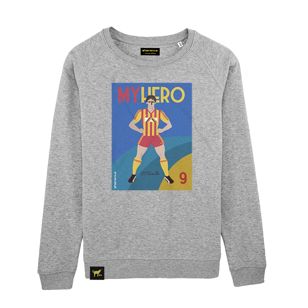 Felpa Girocollo donna Pedro Pablo Pasculli Vintage My Hero Zerostile Factory
