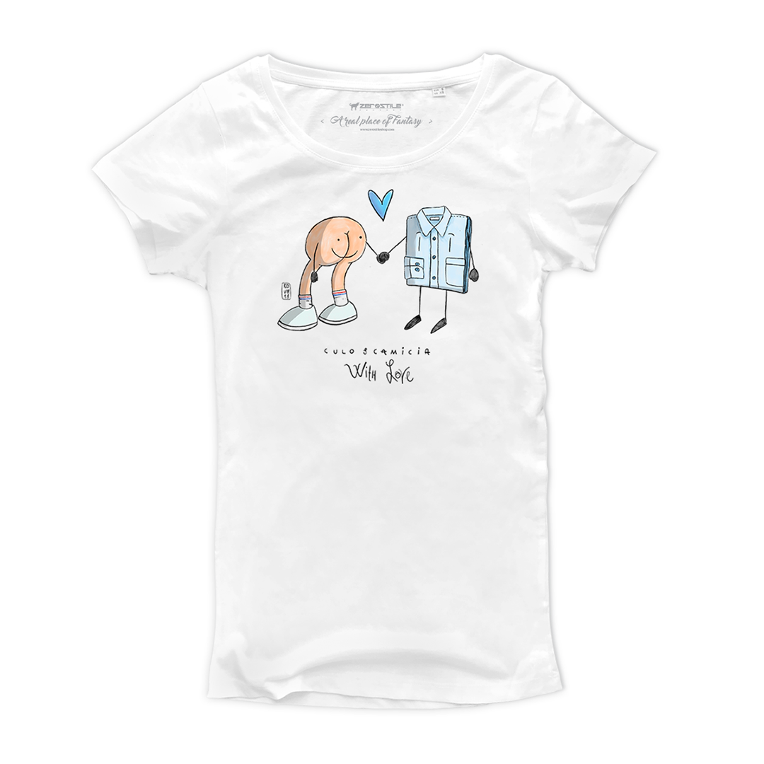 T Shirt donna Culo Camicia With Love – Zerostile Factory