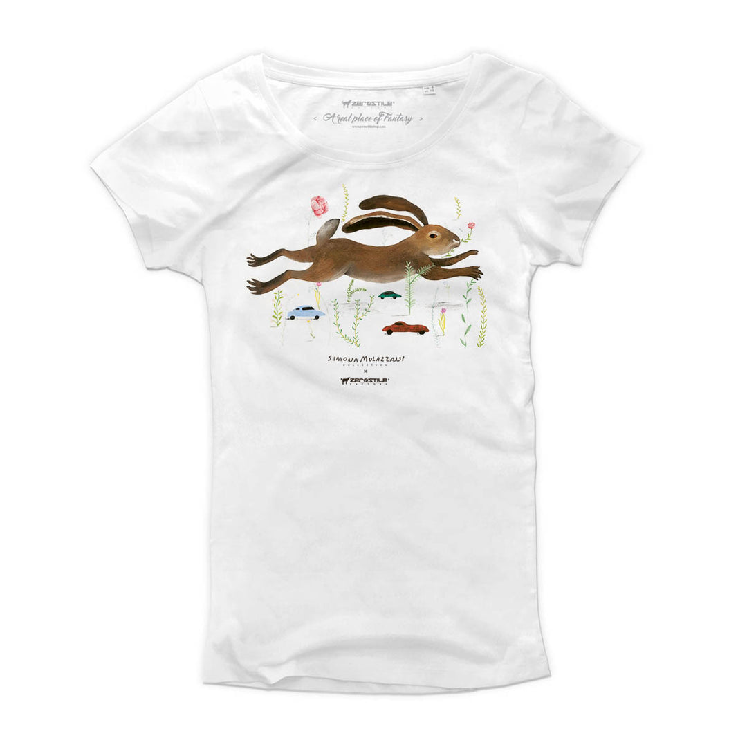 T Shirt donna - Lepre - Simona Mulazzani