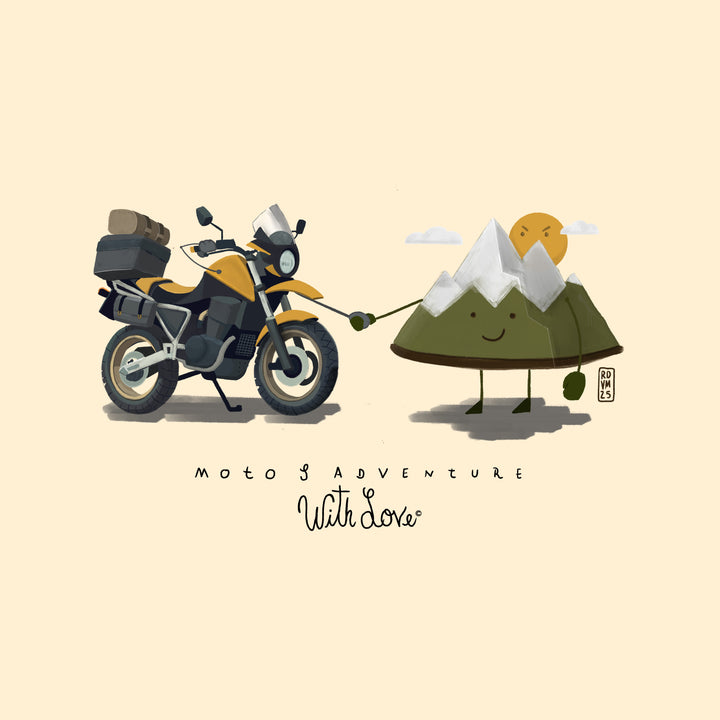 T Shirt uomo - Moto & Adventure - With Love