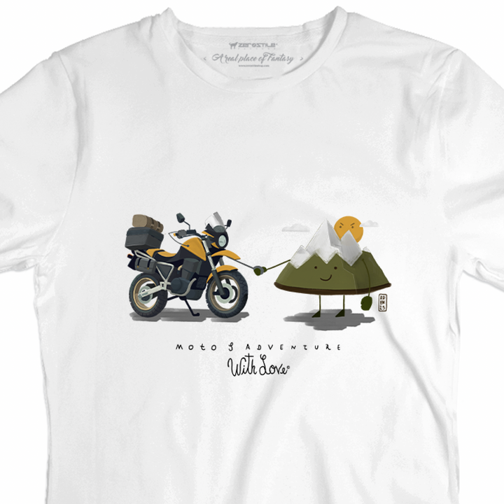 T Shirt uomo - Moto & Adventure - With Love