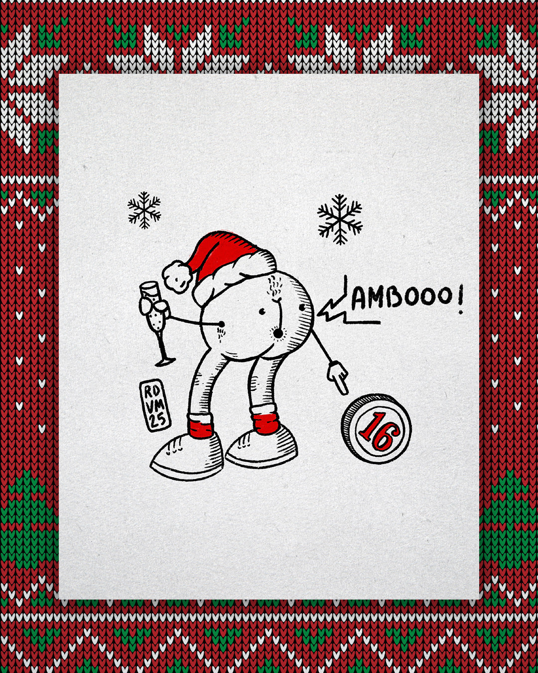 T Shirt uomo - Che culo ambooo - Maledetto Natale