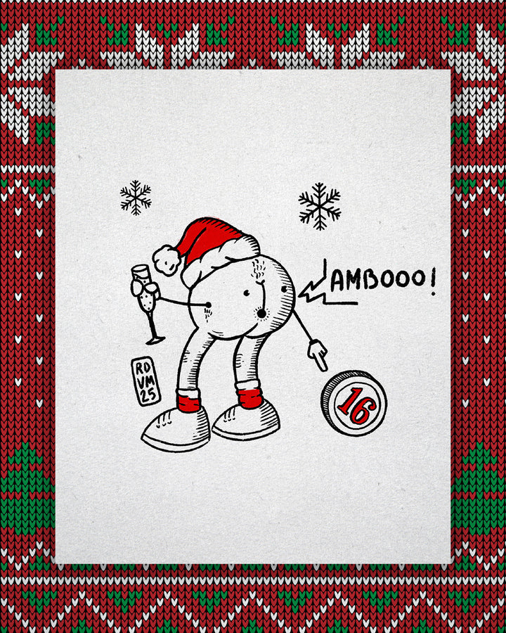 T Shirt uomo - Che culo ambooo - Maledetto Natale