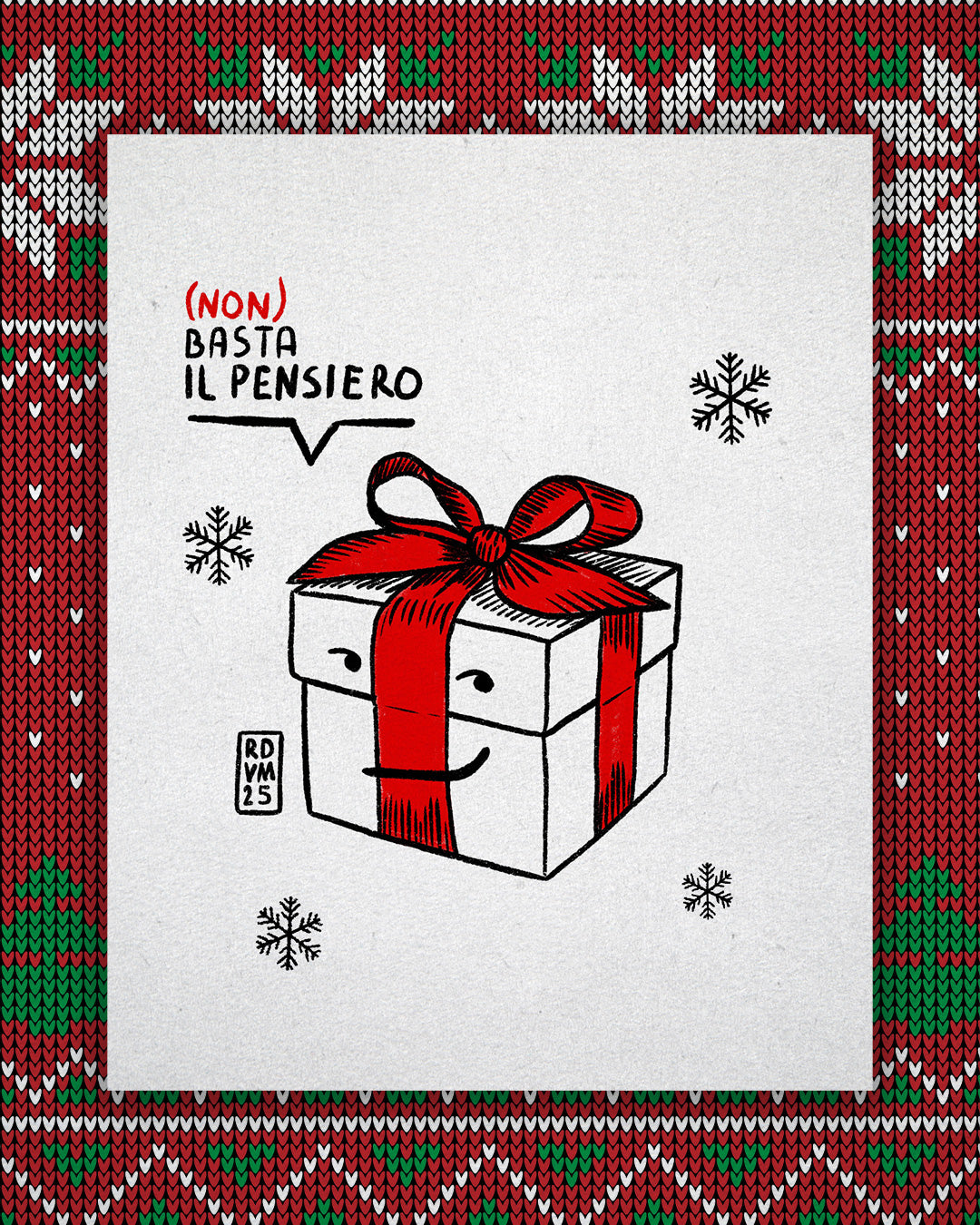 T Shirt uomo - Pacco regalo ipocrisia - Maledetto Natale