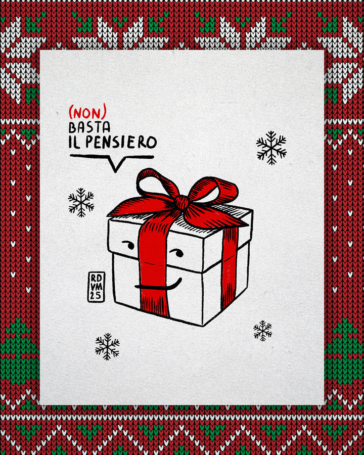 T Shirt uomo - Pacco regalo ipocrisia - Maledetto Natale