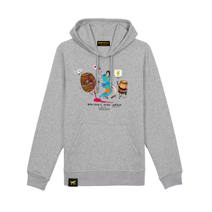 Felpa Cappuccio uomo - Botte Piena & Moglie Ubriaca - With Love