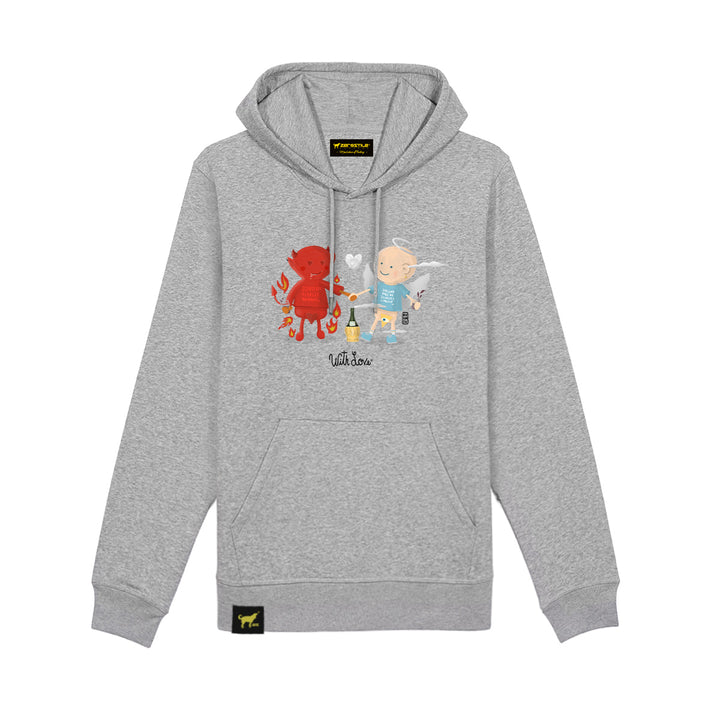 Felpa Cappuccio uomo - Divolo & Acqua santa - With Love