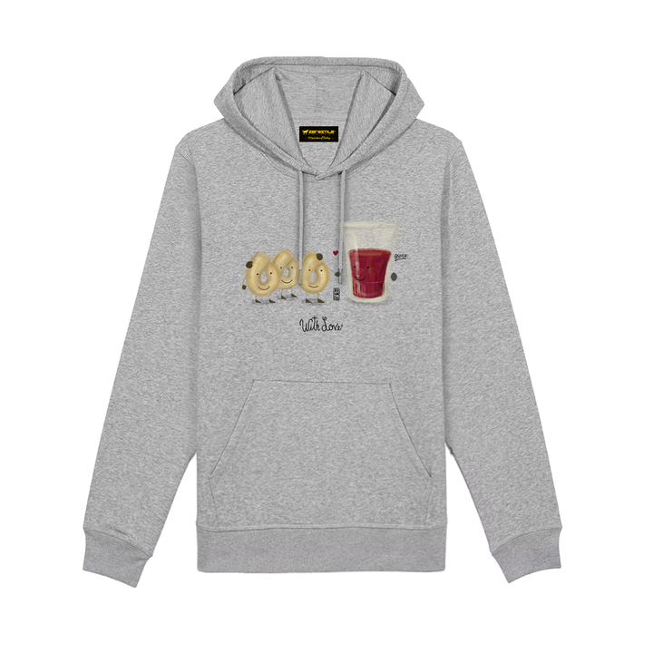 Felpa Cappuccio uomo - Tarallucci & Vino - With Love