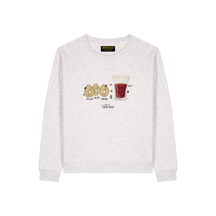 Felpa girocollo donna - Tarallucci & Vino - With Love