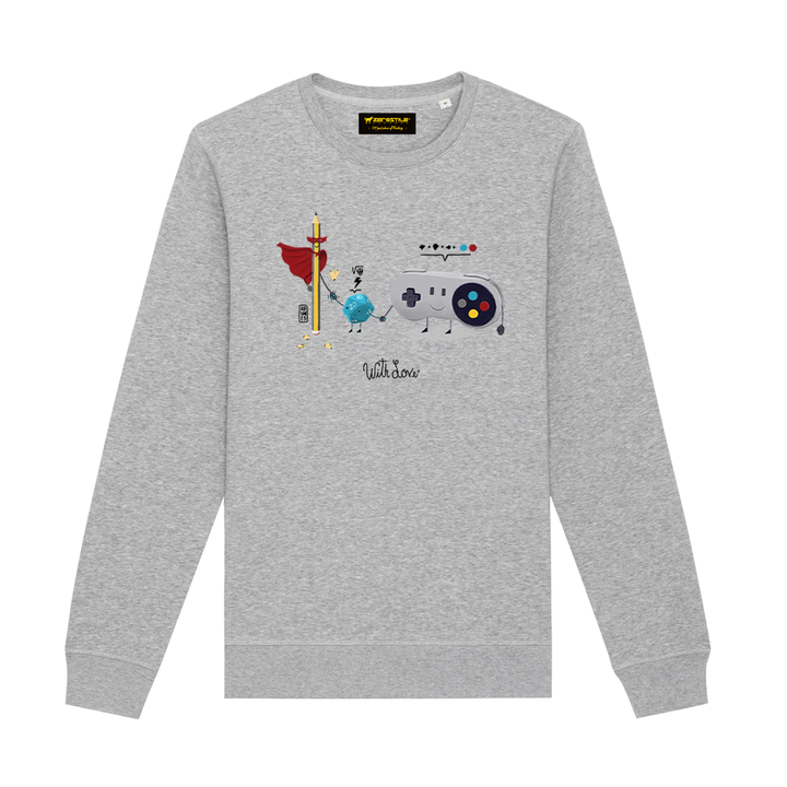 Felpa Girocollo uomo - Born to Play - With Love