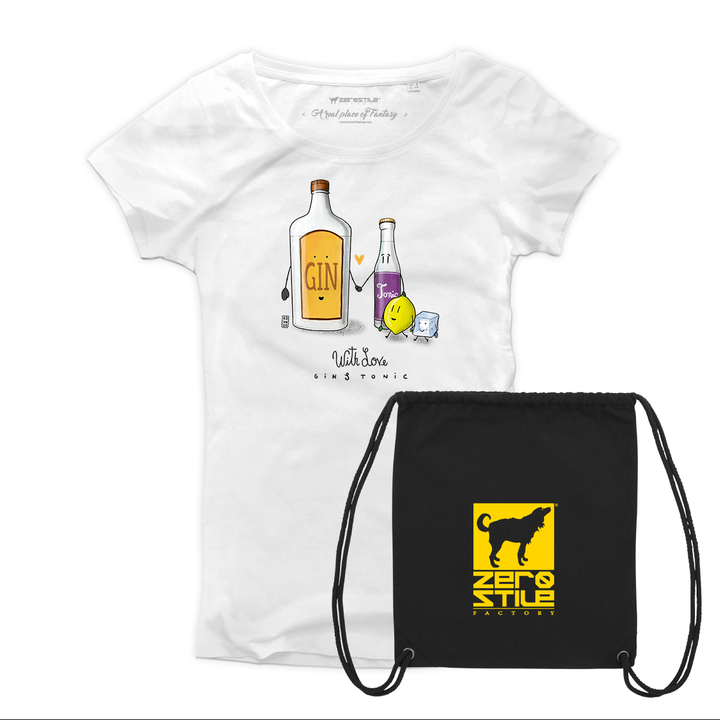 T Shirt donna - Gin & Tonic con REGALO - Black Friday 23