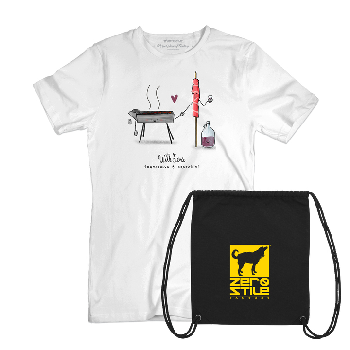 T Shirt uomo - Fornacella & Arrosticini con REGALO - Black Friday 23