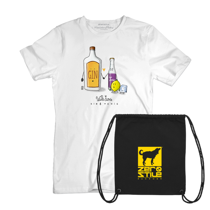 T Shirt uomo - Gin & Tonic con REGALO - Black Friday 23