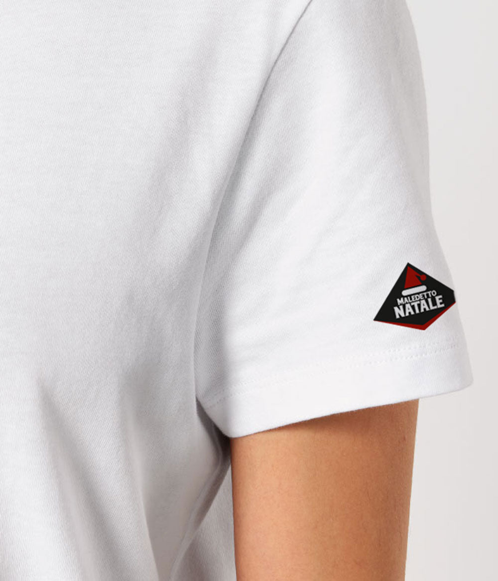 T Shirt uomo - Una bottiglia di coraggio - Maledetto Natale