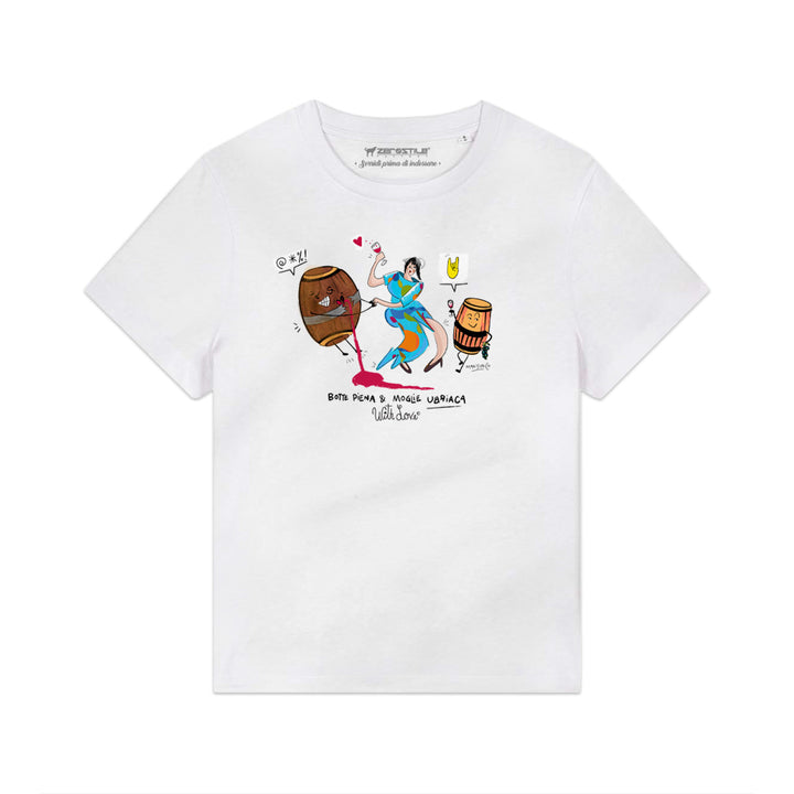 T Shirt donna - Botte piena & Moglie Ubriuaca - With Love