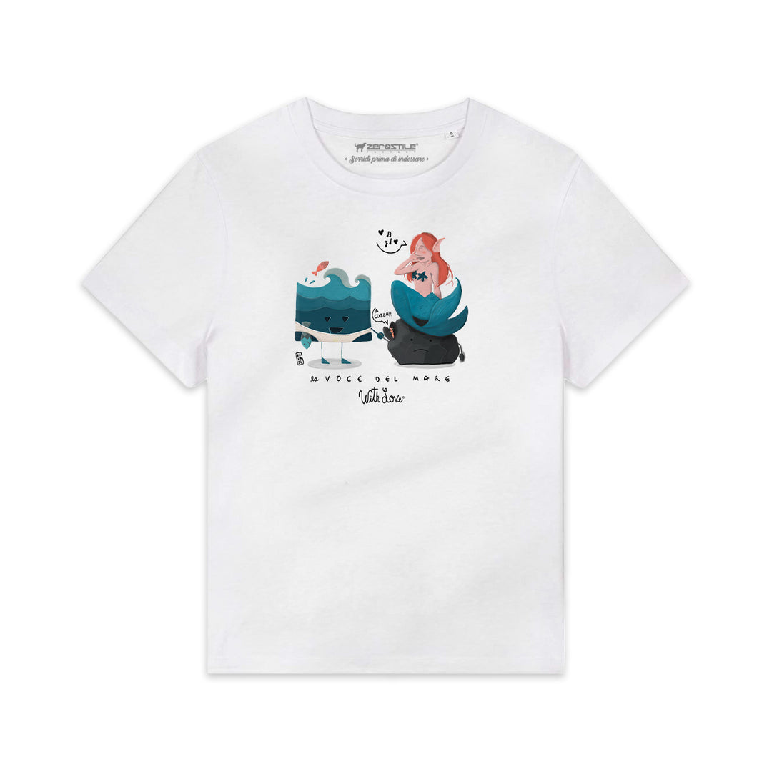 T Shirt donna - La voce del mare - With Love