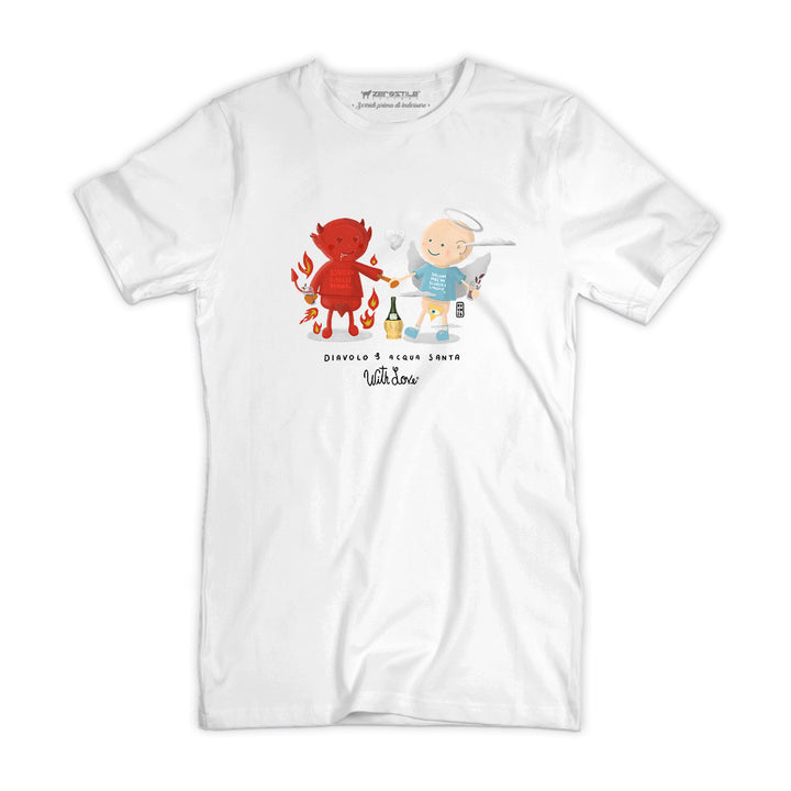 T Shirt uomo - Diavolo & Acqua santa - With Love