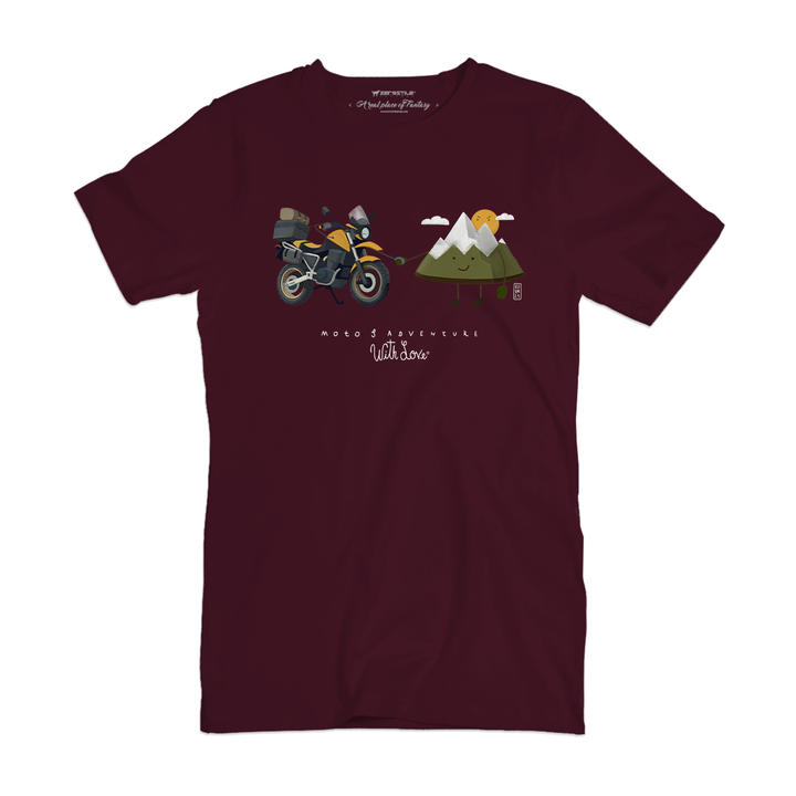 T Shirt uomo - Moto & Adventure - With Love