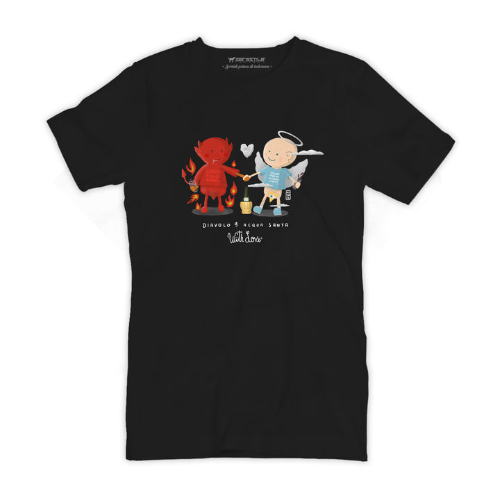 T Shirt uomo - Diavolo & Acqua santa - With Love
