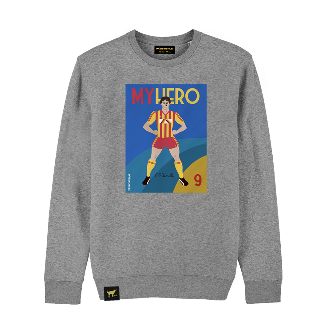 Felpa Girocollo uomo Pedro Pablo Pasculli Vintage My Hero