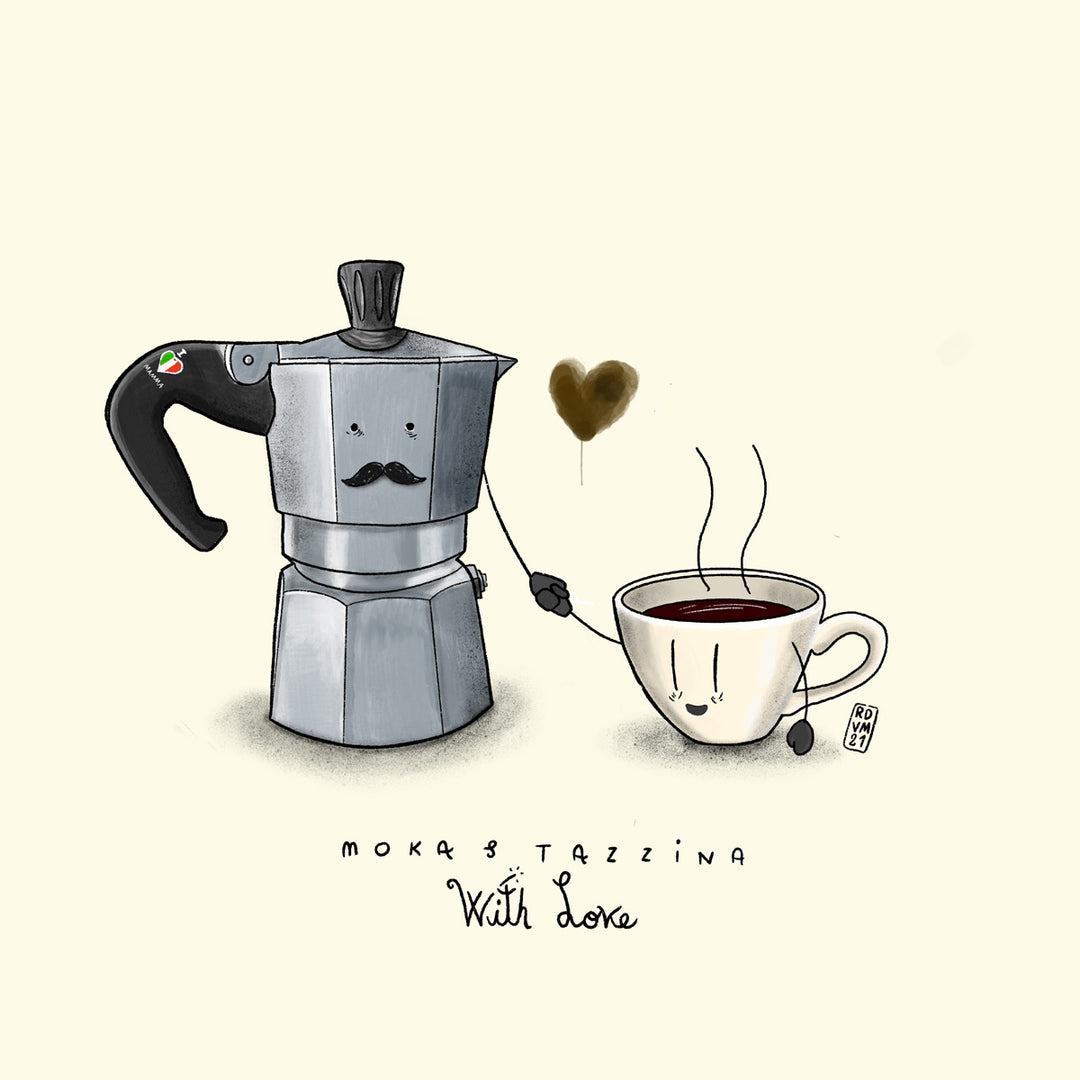 T Shirt donna - Moka & Caffè - With Love