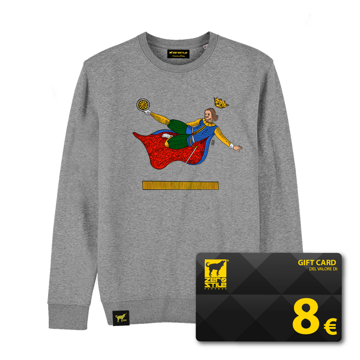 Felpa Girocollo uomo - Sforbiciata Chalaca & Gift Card omaggio - Black Friday