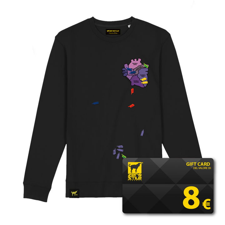 Felpa Girocollo uomo - Risikheart & Gift Card omaggio - Black Friday