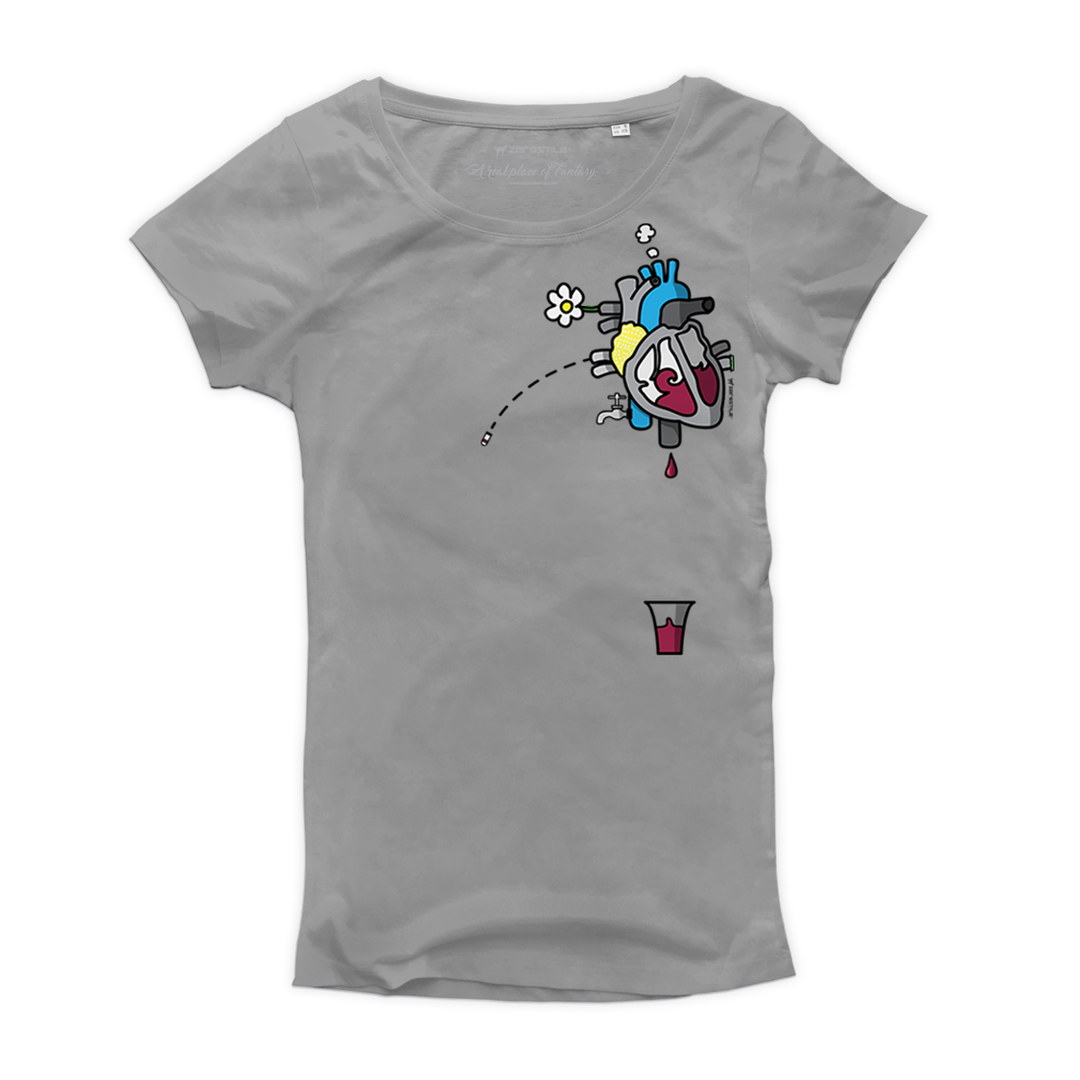 T Shirt donna - CuorVino - Hearts