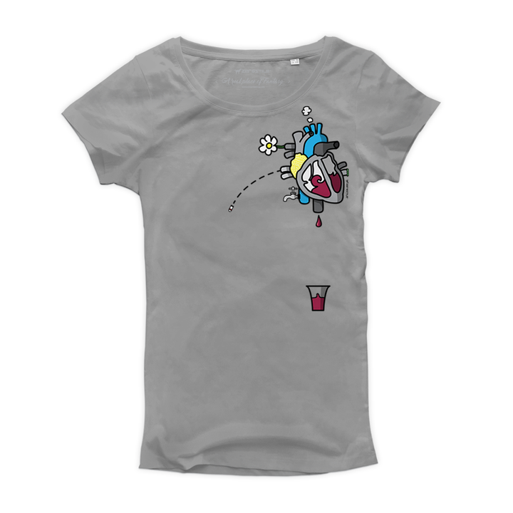 T Shirt donna - CuorVino - Hearts