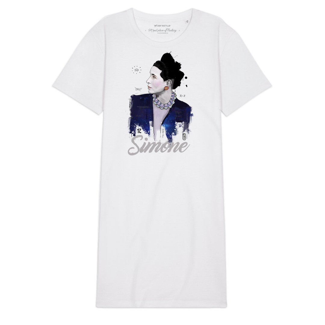 T Shirt Dress donna - Simone De Beauvoir - She's History