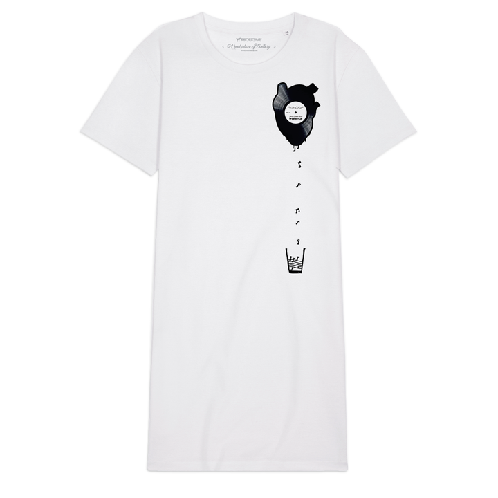 T Shirt Dress donna - Vinilheart - Hearts