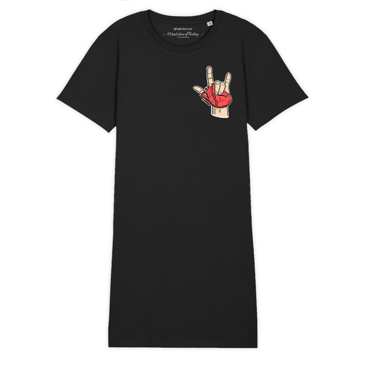 T Shirt Dress donna - CuorRock - Hearts