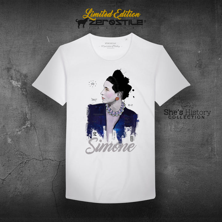 T Shirt uomo - Simone De Beauvoir - She's History