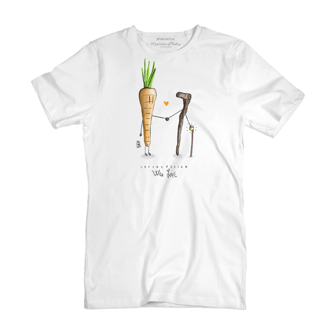 T Shirt uomo Carota Bastone With Love – Zerostile Factory