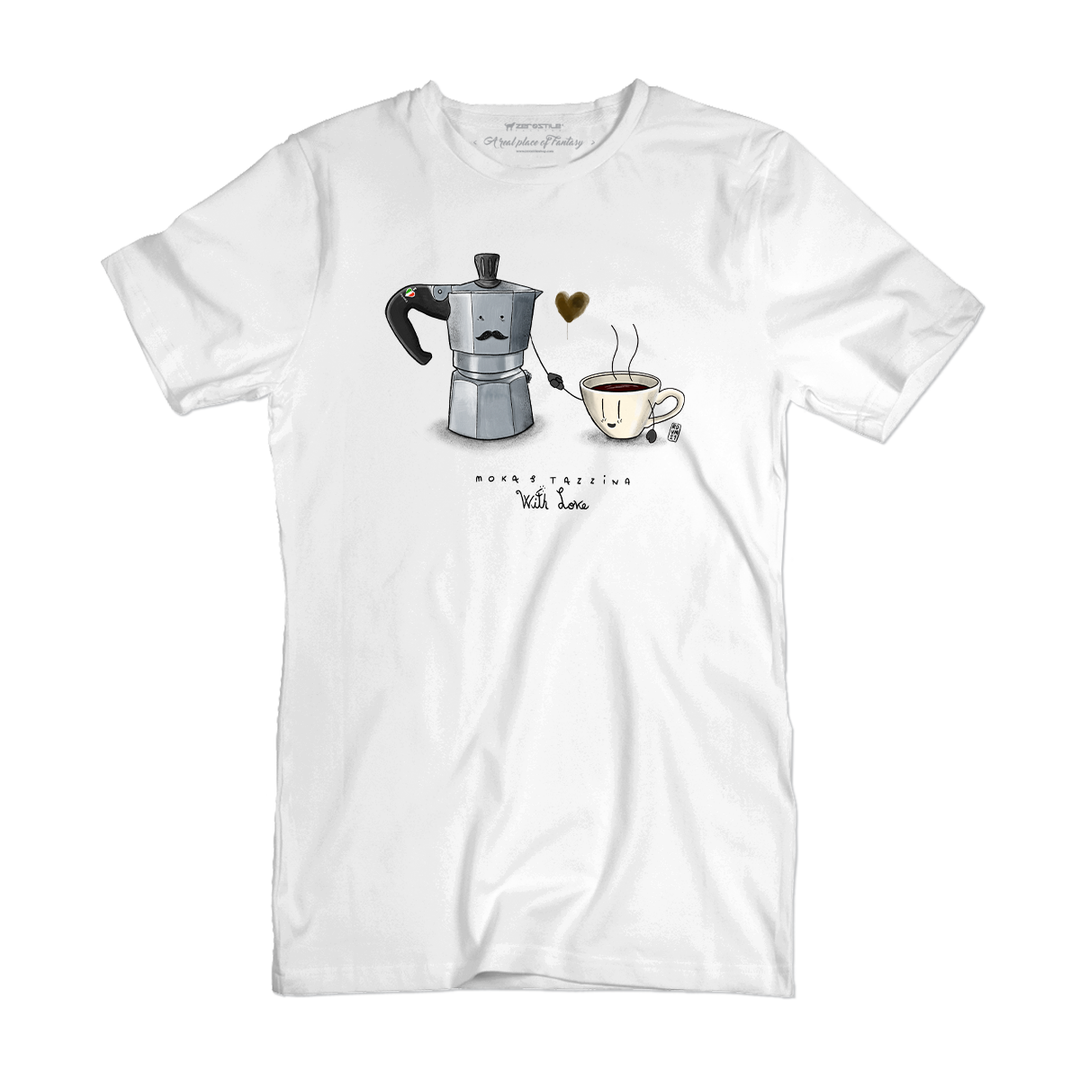 T Shirt uomo - Moka & Caffè - With Love