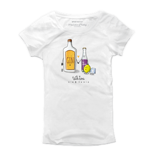 T Shirt donna - Gin & Tonic - With Love