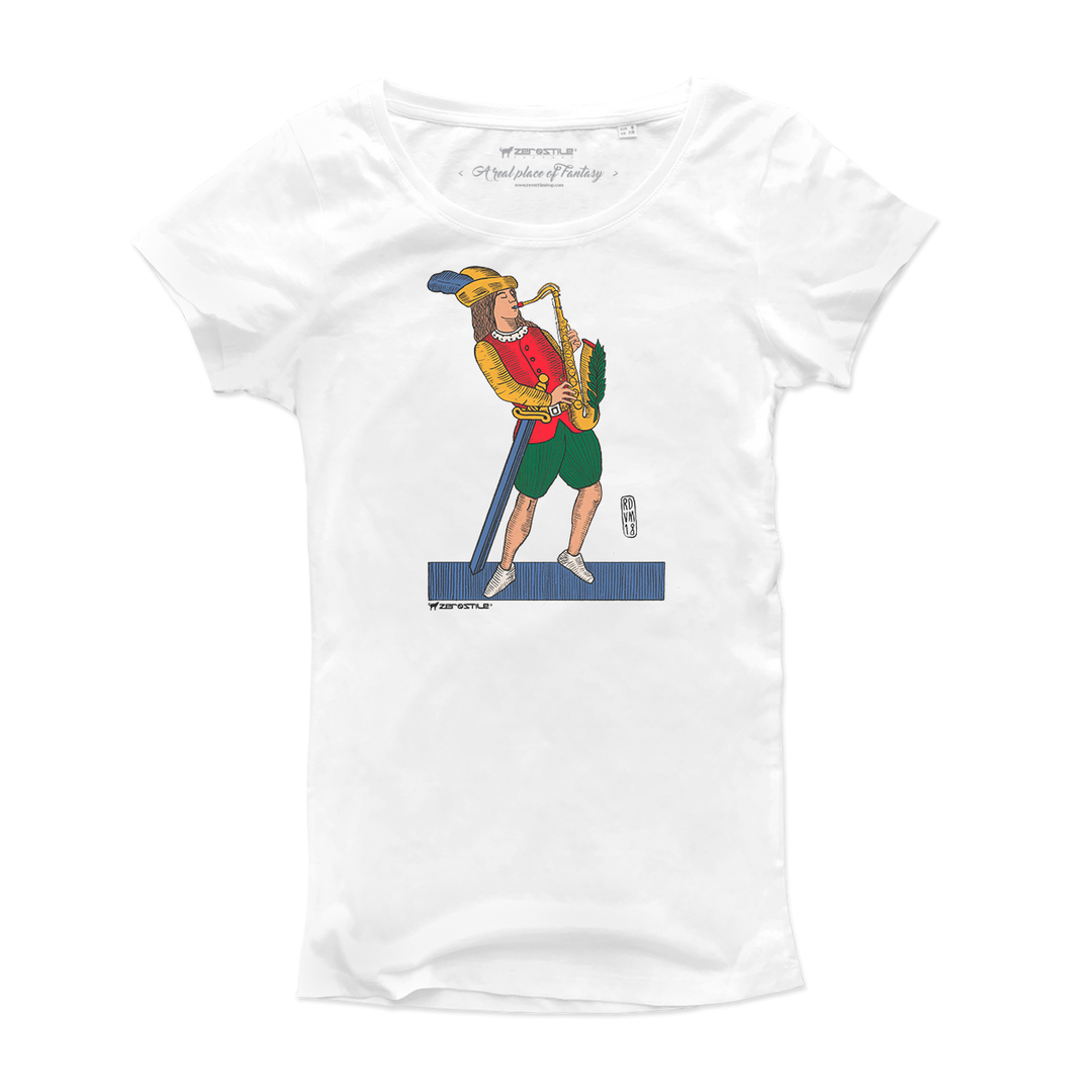 T Shirt donna - Otto di Sax - Il Gioco del Rock