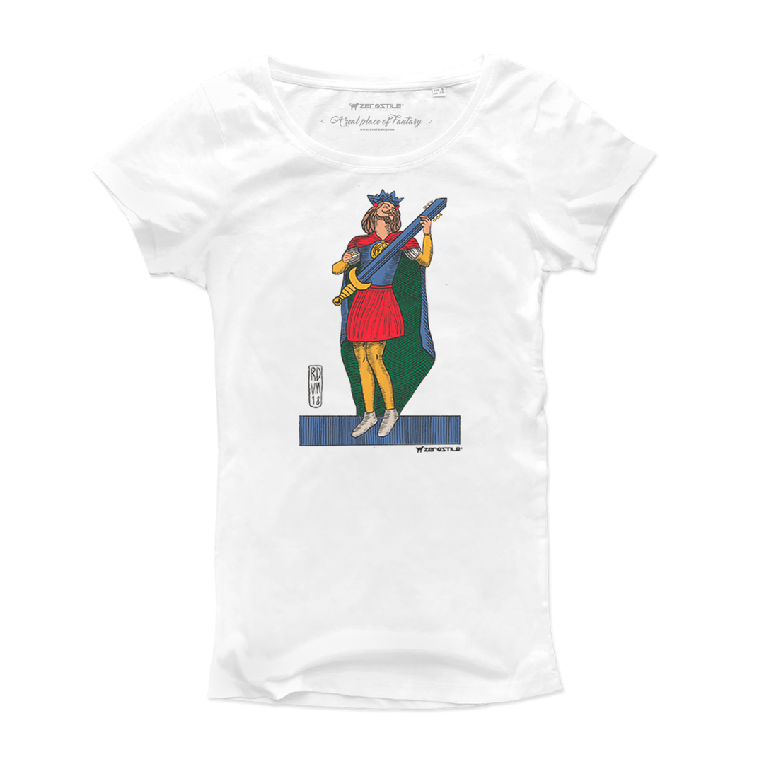 T Shirt donna - Re di Chitarra - Il Gioco del Rock