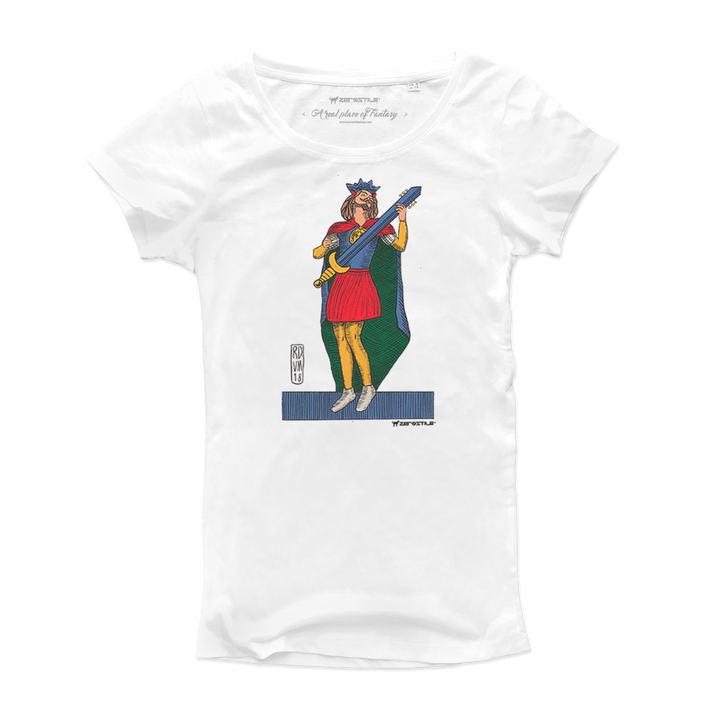 T Shirt donna - Re di Chitarra - Il Gioco del Rock
