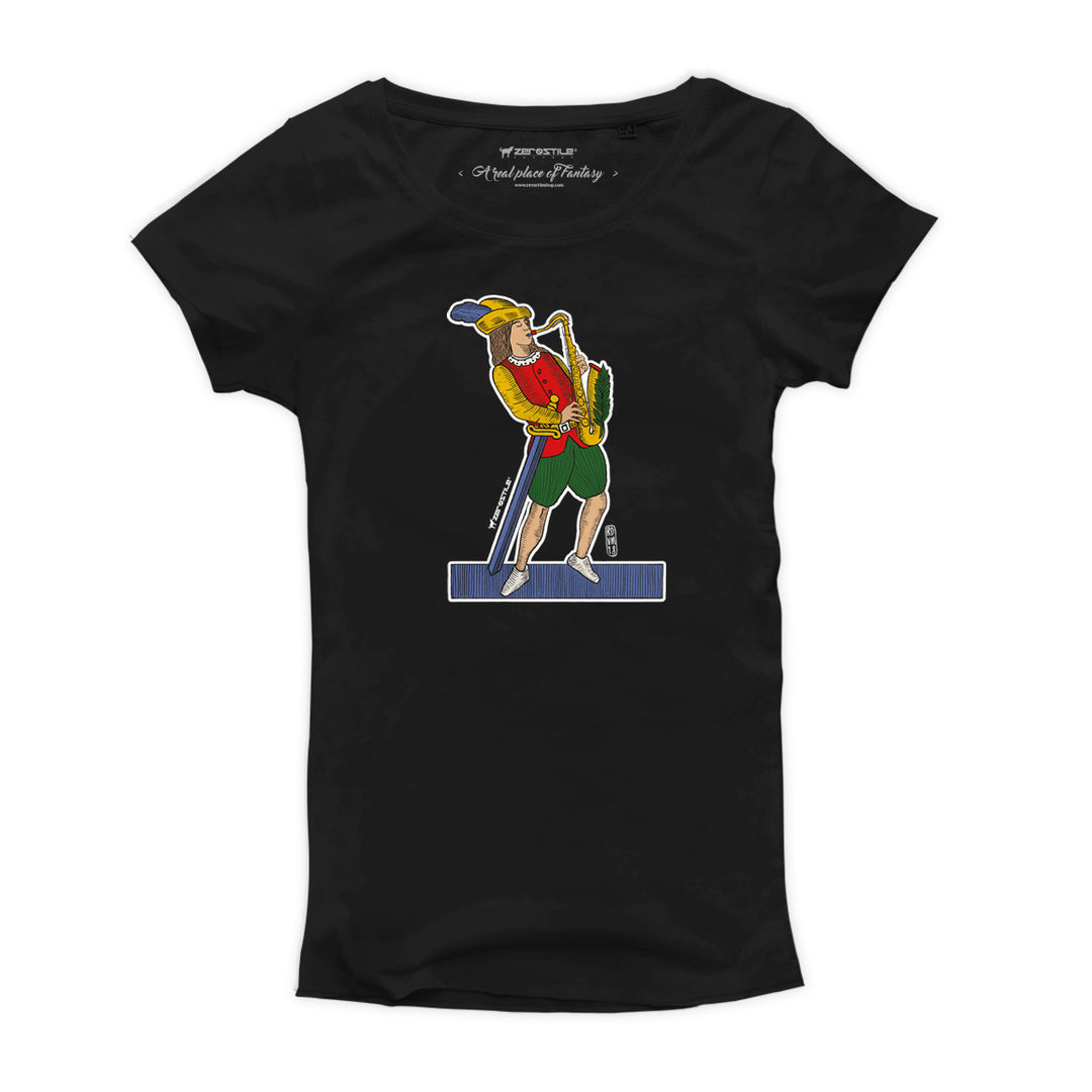 T Shirt donna - Otto di Sax - Il Gioco del Rock
