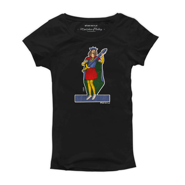 T Shirt donna - Re di Chitarra - Il Gioco del Rock