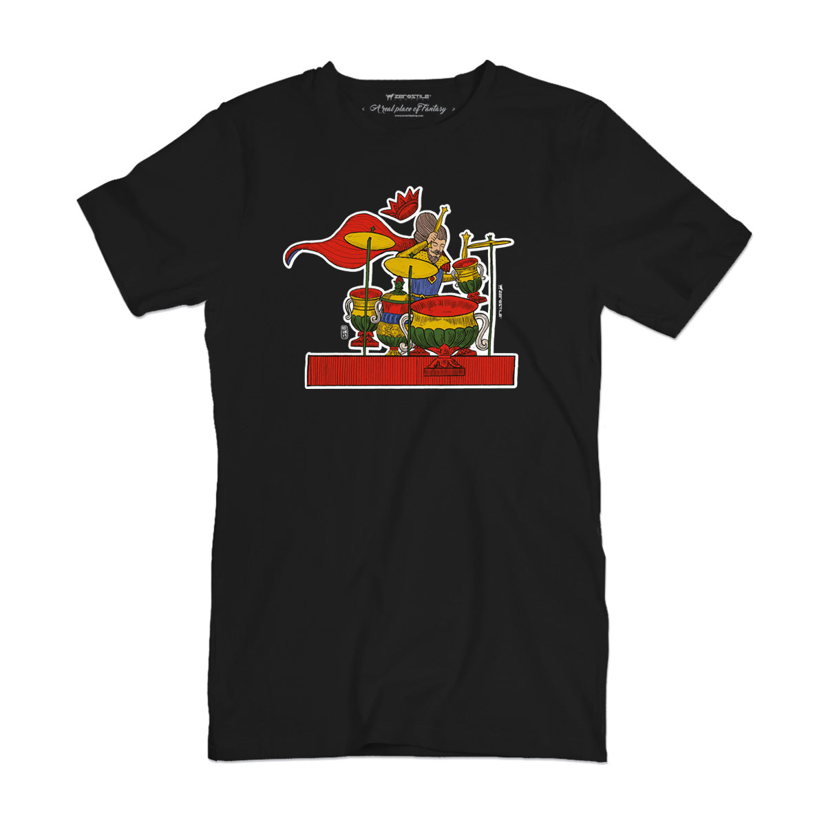 T Shirt uomo - Drum di coppe - Il Gioco del Rock