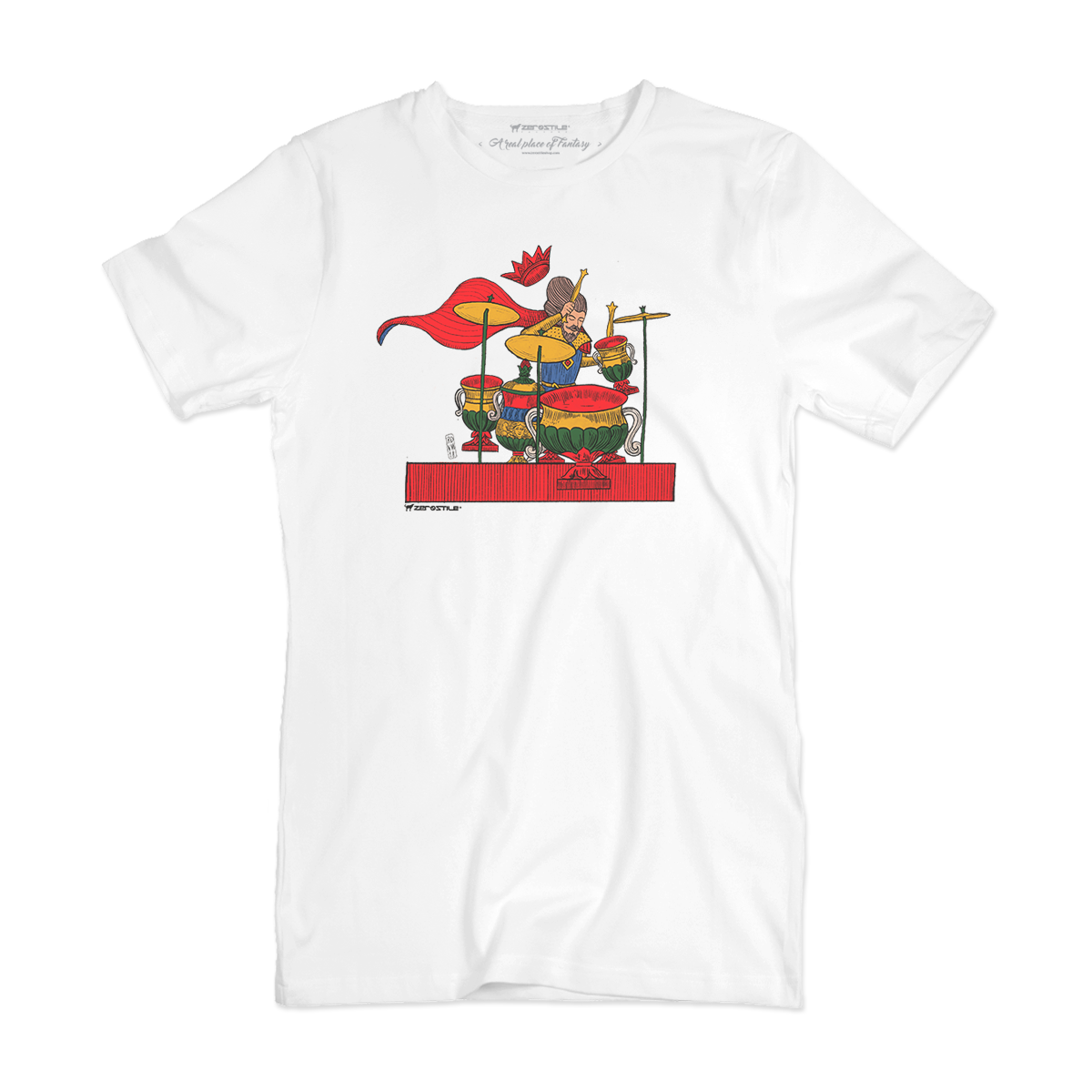 T Shirt uomo - Drum di coppe - Il Gioco del Rock