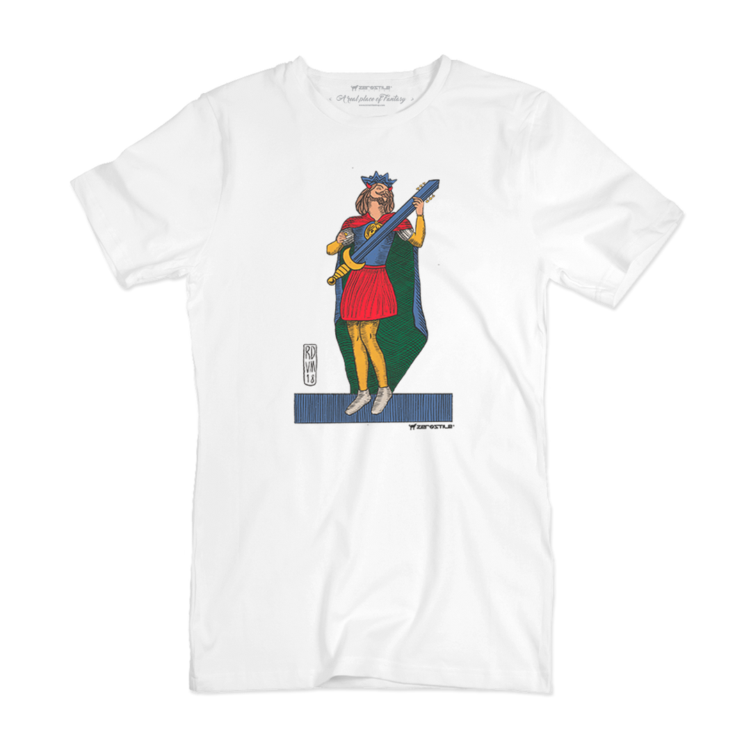 T Shirt uomo Re di Chitarra Il Gioco del Rock Zerostile Factory