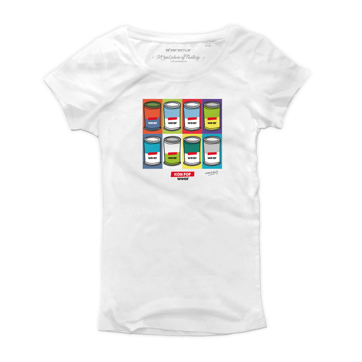 T Shirt donna - Barattoli - Arte delle Icone